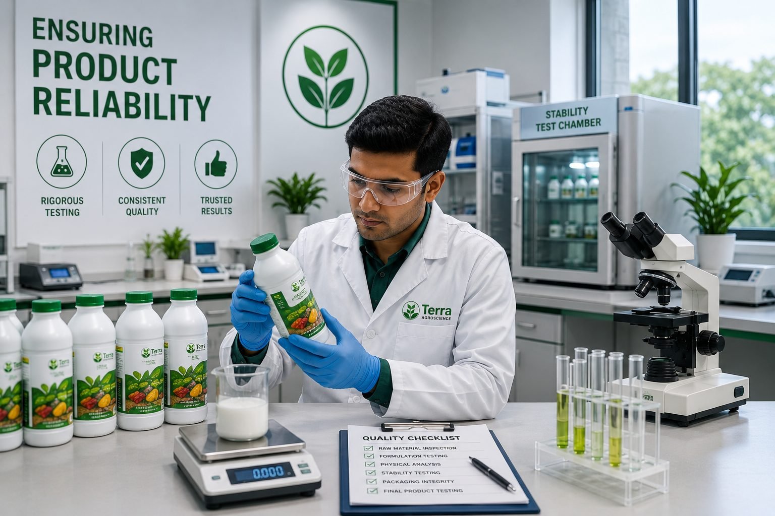 Terra Agroscience quality control laboratory