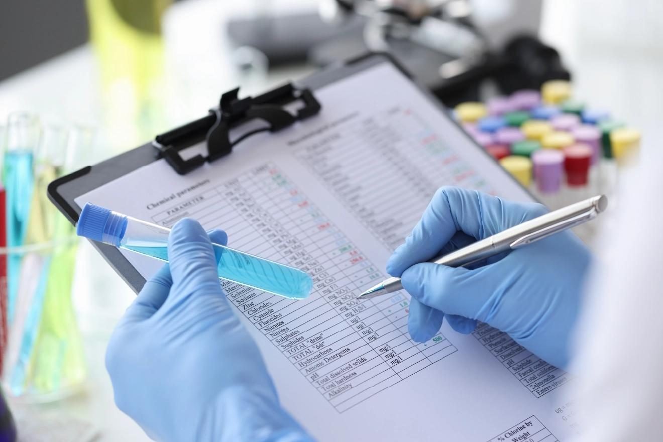Quality control inspection of agrochemical products