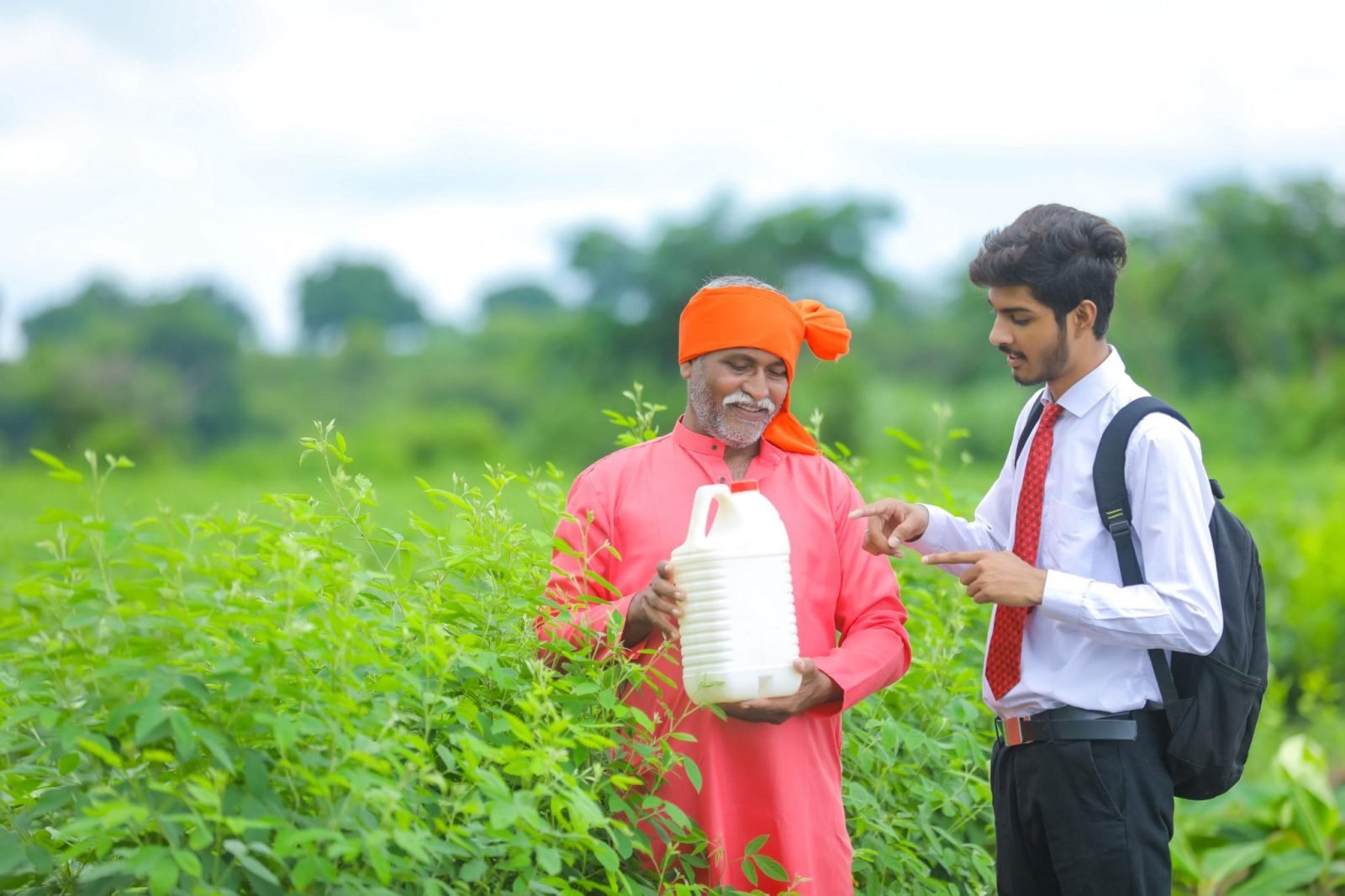 Terra Agroscience support team assisting farmers
